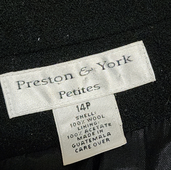 Preston & York Classic Black Women's Coat - Picture 5 of 8